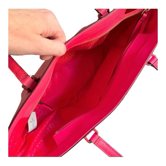 🌟 Stunning 'Crab Red' Kate Spade NY Laurel Way Dally Tote- EUC - Picture 6 of 15